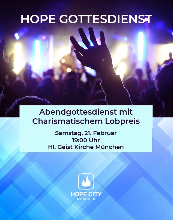 Flyer HOPE City Gottesdienst Februar 2026