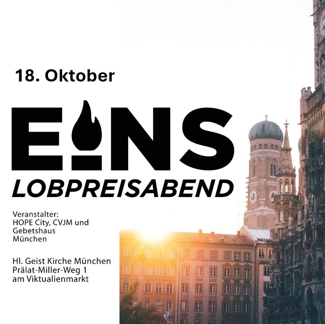 Flyer EINS Lobpreisabende 2025