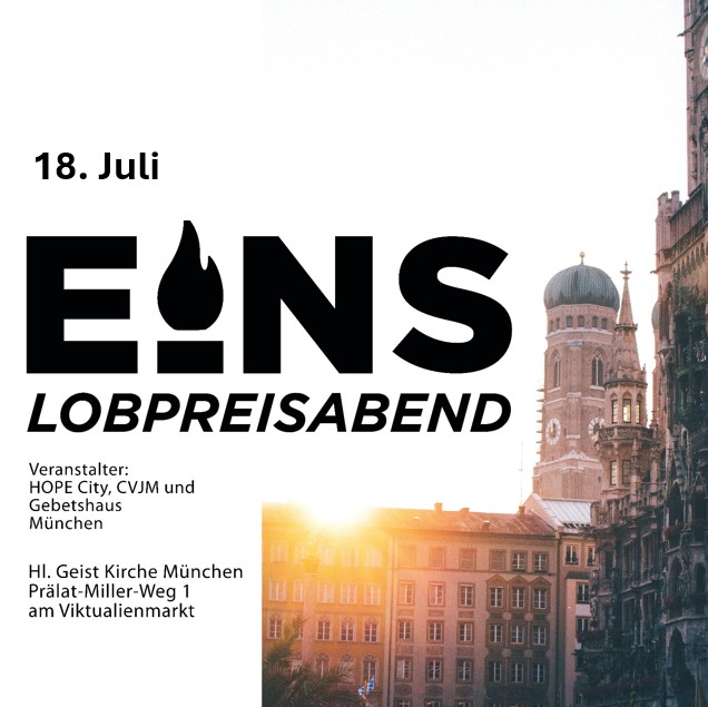 Flyer EINS Lobpreisabend Julie 2026