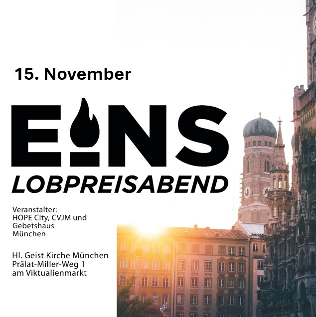 Flyer EINS Lobpreisabende 2025