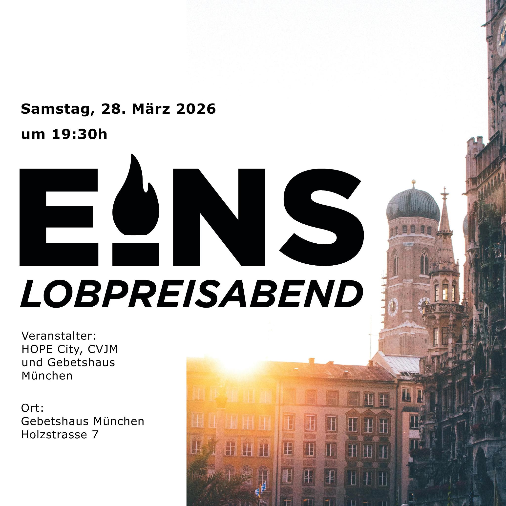Flyer EINS Lobpreisabend 2026